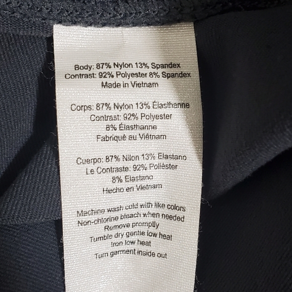 Alo Entwine Legging Womens S Anthracite Lattice Lace Panel Fitted Yoga Athletic - Picture 8 of 9